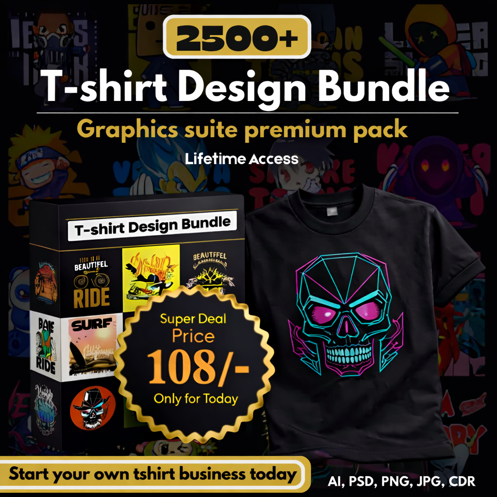 2500+ T-Shirt Design Bundle